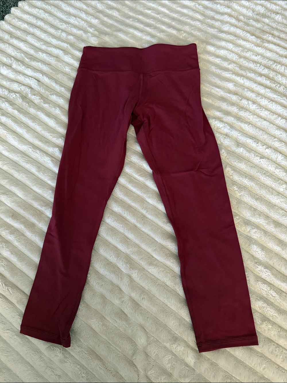 ZYIA Deep Maroon High-Waist Leggings
